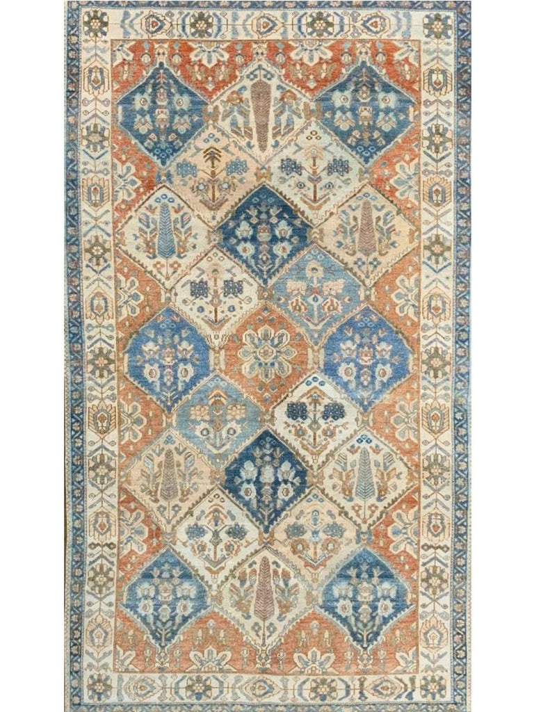 6x10 Old Persian Bakhtiari Area Rug - 102238.