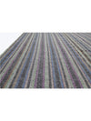 Persian Kilim Area Rug - 6.4x9.7 - Gray / Purple - 110634.