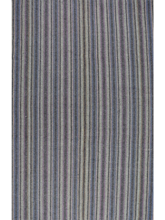 Persian Kilim Area Rug - 6.4x9.7 - Gray / Purple - 110634.