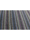 Persian Kilim Area Rug - 6.4x9.7 - Gray / Purple - 110634.