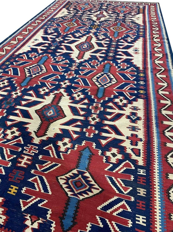 6x11 Antique Russian Kilim Area Rug -102350.