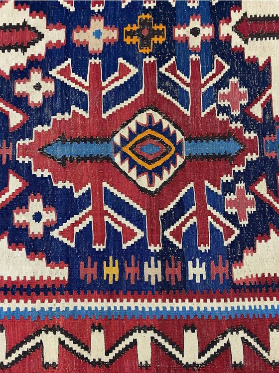 6x11 Antique Russian Kilim Area Rug -102350.