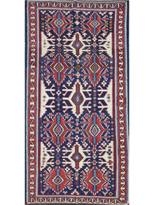  6x11 Antique Russian Kilim Area Rug -102350.