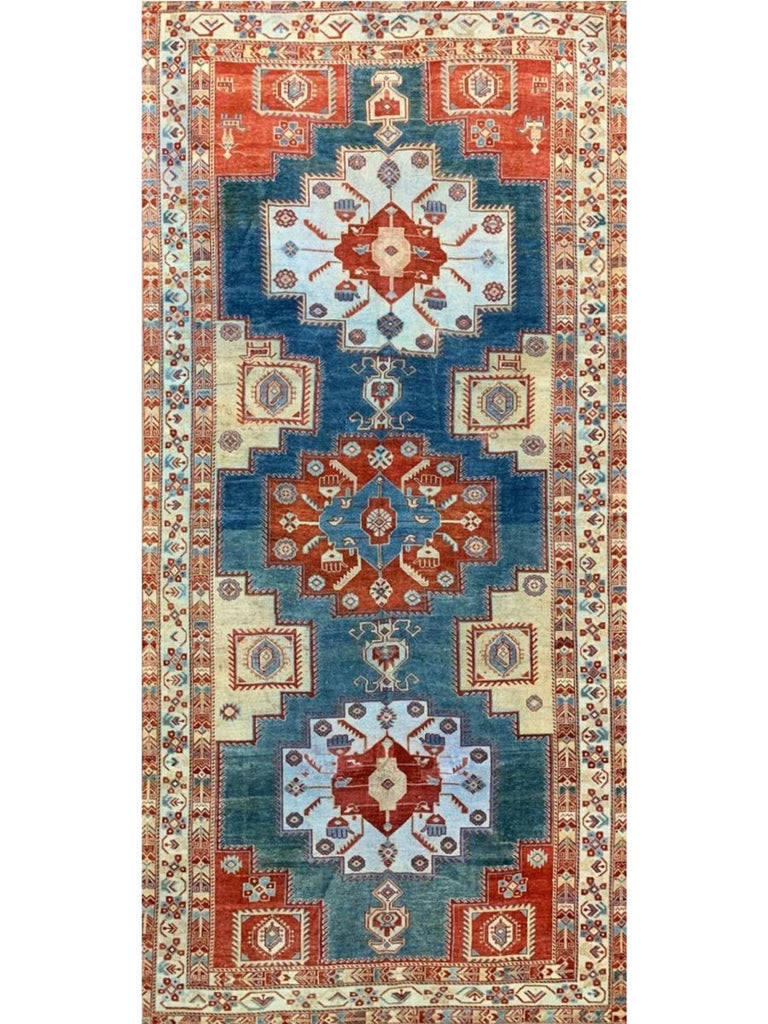 6x12 Antique Russian Area Rug - 101044.