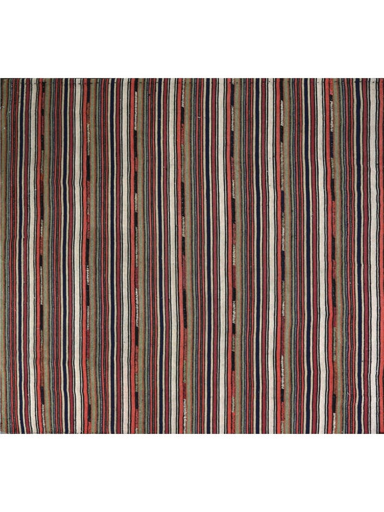 5'7" x 6'0" Old Persian Kilim Area  Rug - 110667.