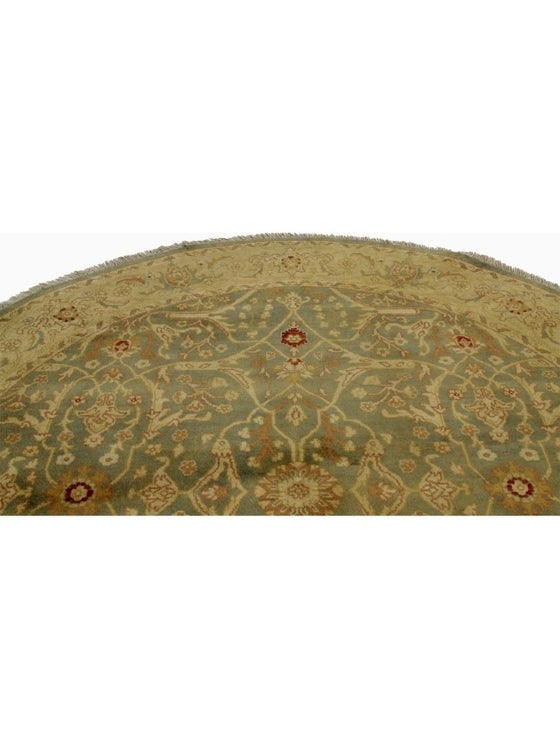 6x6 Round Indian Agra Area Rug - 106244.