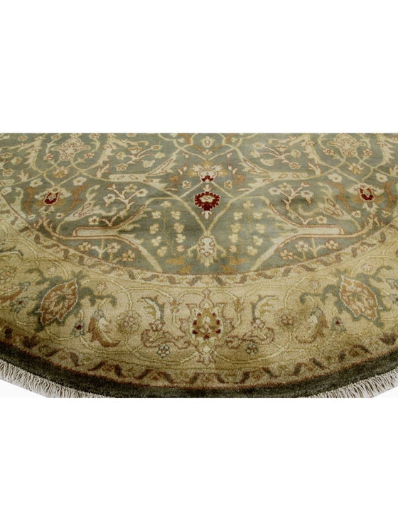 6x6 Round Indian Agra Area Rug - 106244.