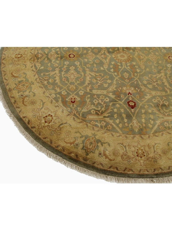 6x6 Round Indian Agra Area Rug - 106244.