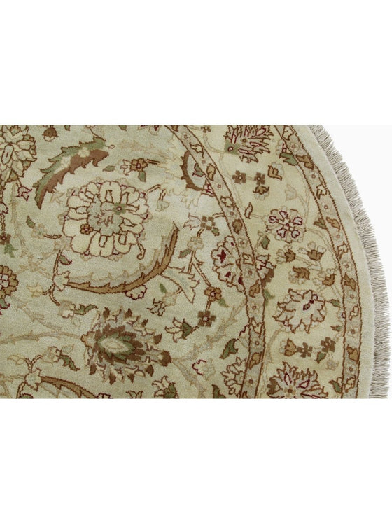 6x6 Round Indian Agra Area Rug - 106245.