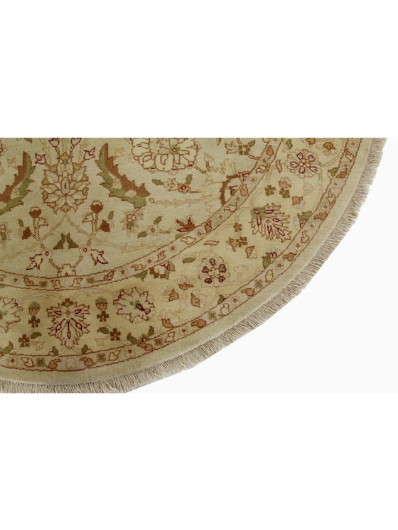 6x6 Round Indian Agra Area Rug - 106245.