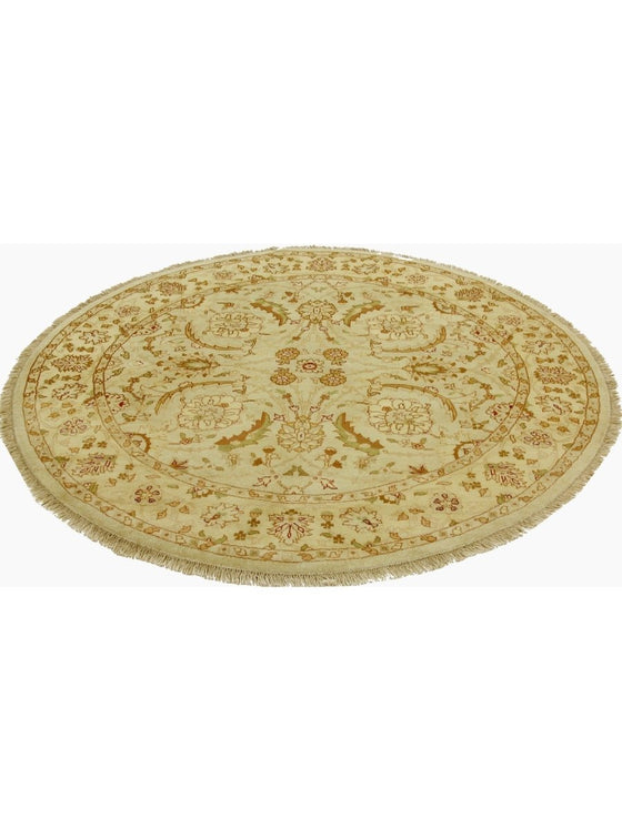 6x6 Round Indian Agra Area Rug - 106245.