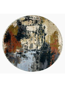  6x6 Round Modern Abstract Area Rug - 500730.
