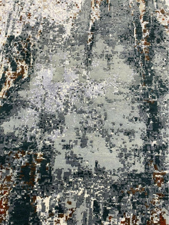 6x6 Round Modern Abstract Area Rug - 501039.