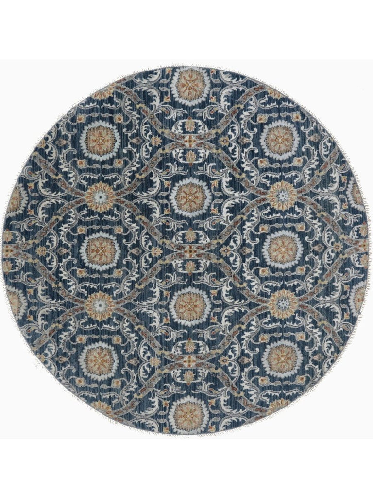 6x6 Round Transitional Area Rug - 500387.