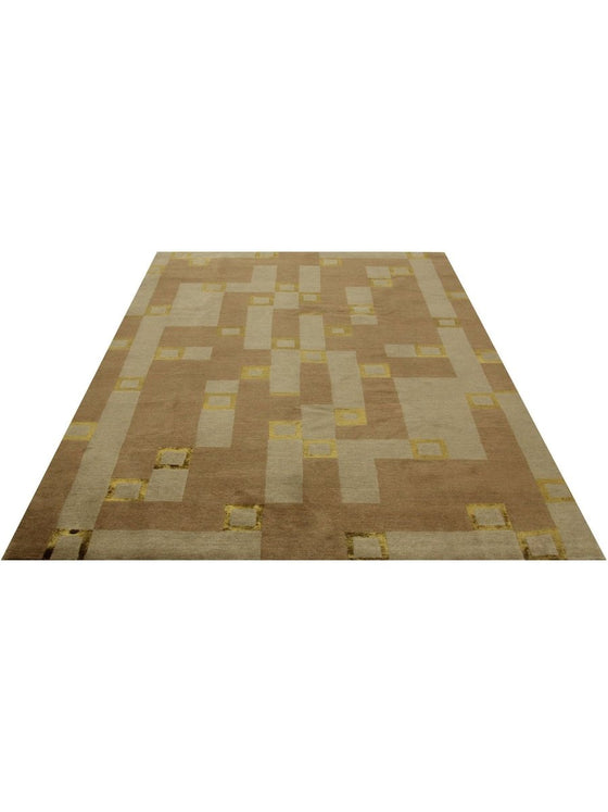 6x9 Modern Nepali Area Rug - 106094.