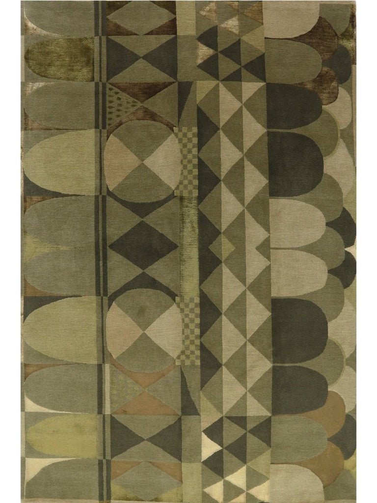 6x9 Modern Nepali Area Rug - 106095.
