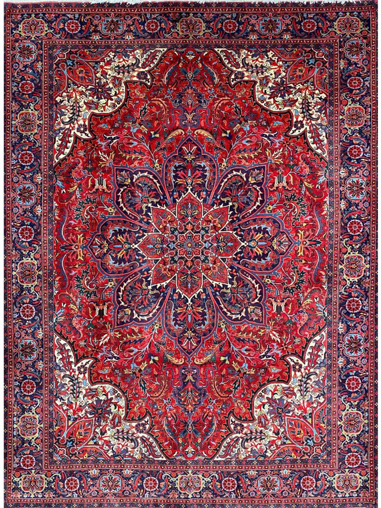 6x9 Old Persian Heriz Area Rug - 110792.
