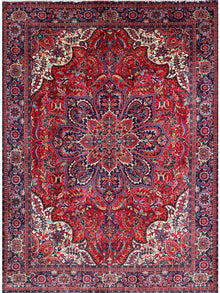  6x9 Old Persian Heriz Area Rug - 110792.