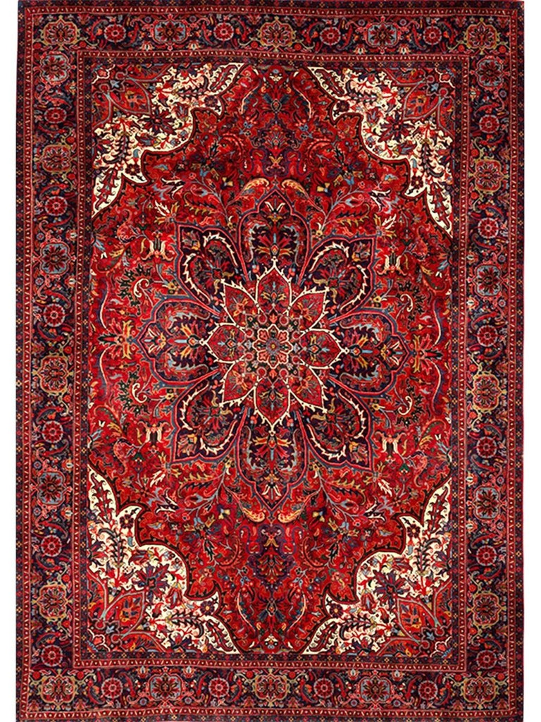 6x9 Old Persian Heriz Area Rug - 110814.