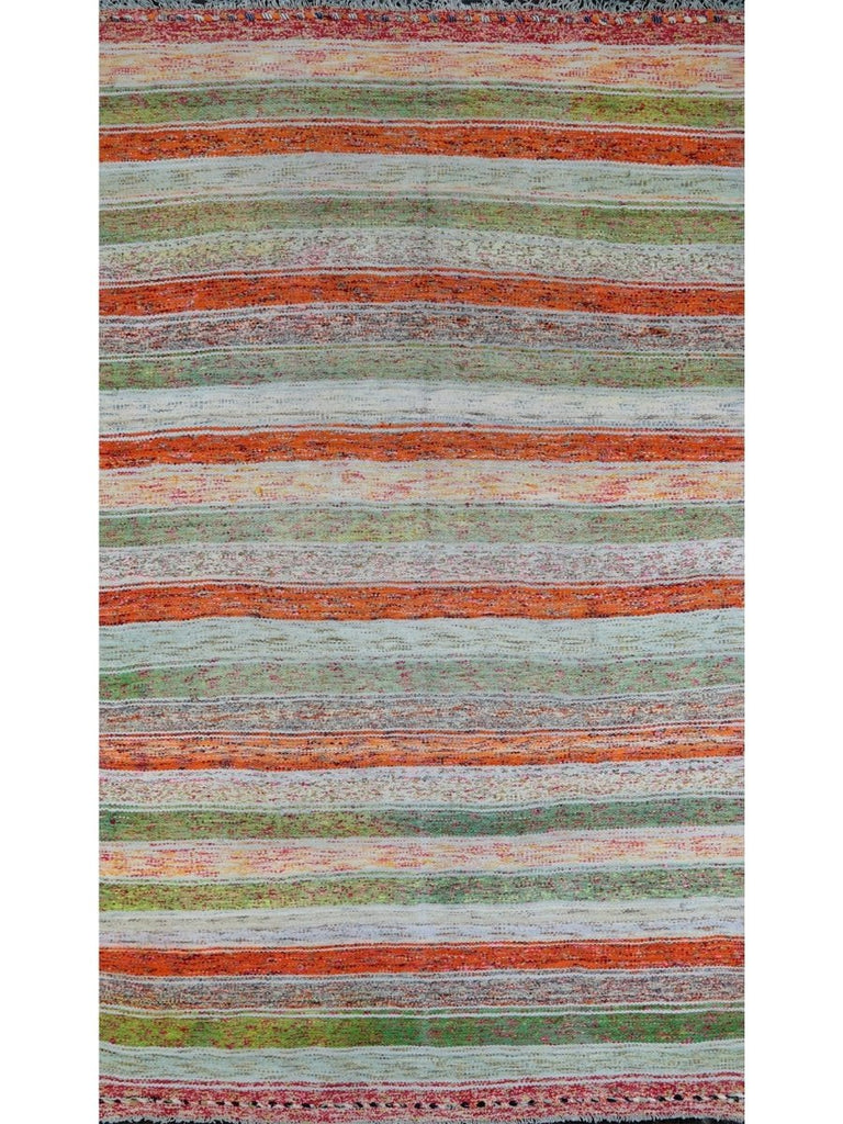 5'8 x 9'4 Old Persian Kilim Area Rug - 110674.