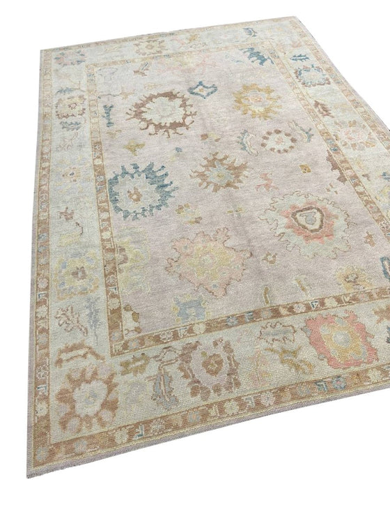 6x9 Turkish Oushak Area Rug - 111077.