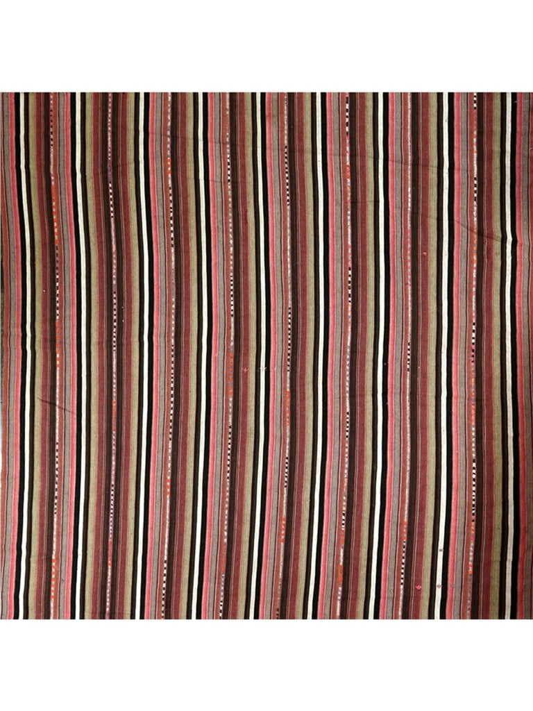 7'1 x 7'2 Old Persian Kilim Area Rug - 110676.