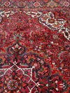 7x10 Antique Persian Heriz Area Rug - 100102.