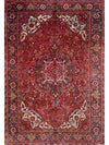 7x10 Antique Persian Heriz Area Rug - 100102.