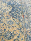 7x10 Antique Persian Sarouk Area Rug - 108665.