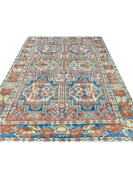 7x10 Old Persian Bakhtiari Area Rug - 101193.