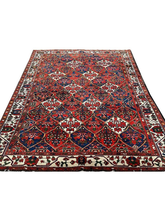 7x10 Old Persian Bakhtiari Area Rug - 102245.