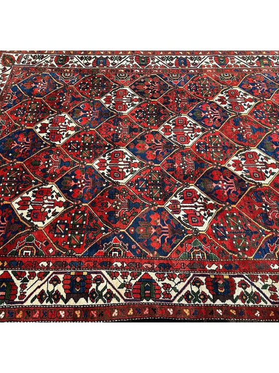 7x10 Old Persian Bakhtiari Area Rug - 102245.