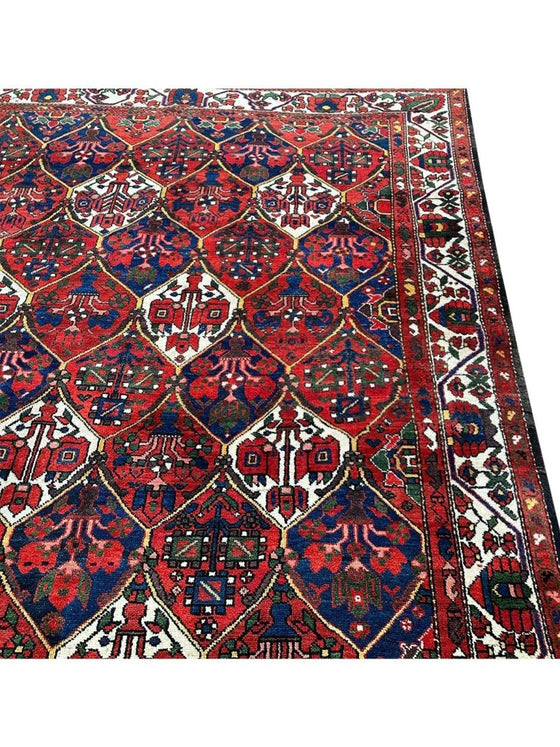 7x10 Old Persian Bakhtiari Area Rug - 102245.