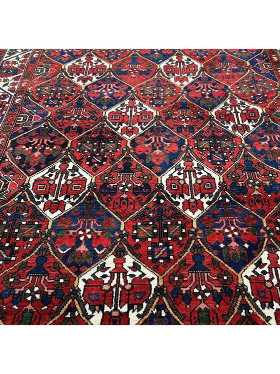 7x10 Old Persian Bakhtiari Area Rug - 102245.