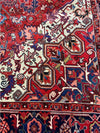 7x10 Old Persian Heriz Area Rug – 110312.