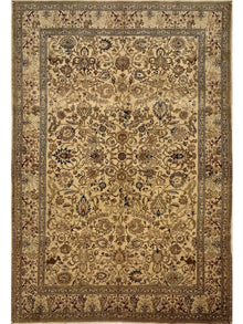  7x10 Old Persian Tabriz Area Rug - 600095.