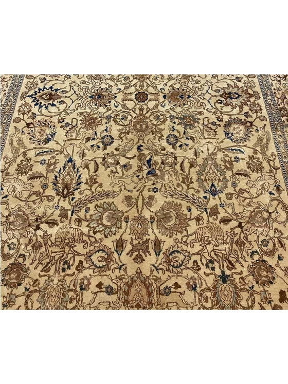 7x10 Old Persian Tabriz Area Rug - 600095.