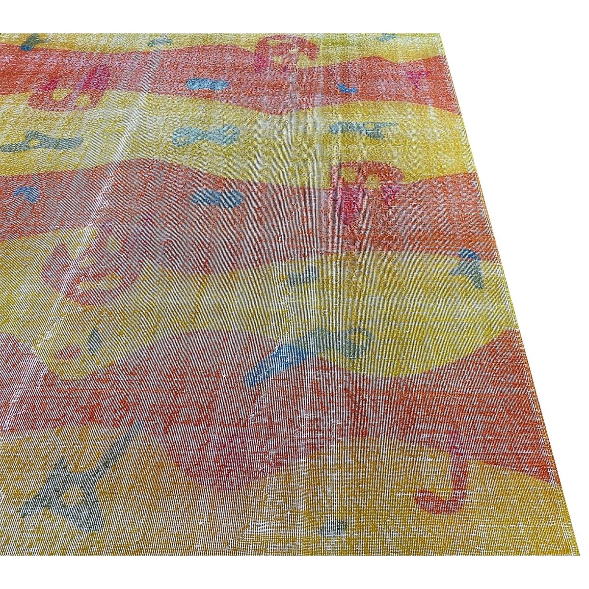 7x10 Vintage Zeki Muren Area Rug - 111138.