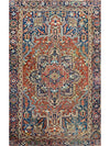 7x11 Antique Persian Heriz Area Rug - 100642.