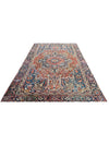 7x11 Antique Persian Heriz Area Rug - 100642.