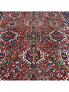 7x11 Old Persian Heriz Area Rug - 102919.