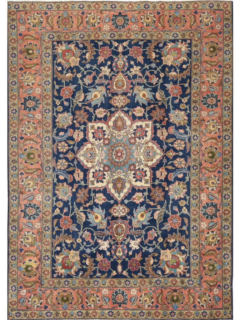 7x11 Old Persian Tabriz Area Rug - 110333.