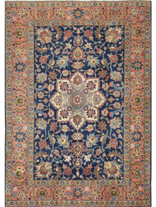  7x11 Old Persian Tabriz Area Rug - 110333.