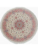 7x7 Round Persian Tabriz Area Rug - 600818.
