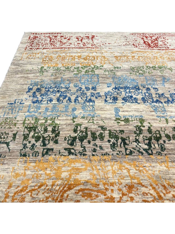 7x9 Persian Gabbeh Area Rug – 109028.