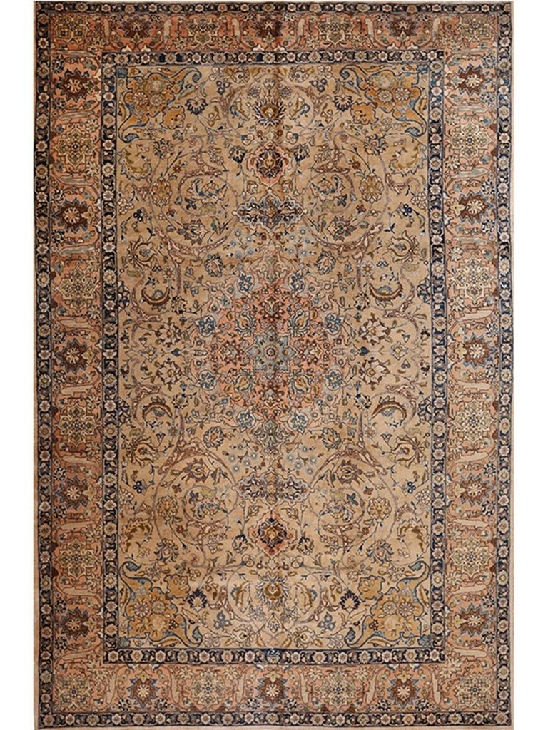 8'6 x 13'1 Old Persian Tabriz Area Rug - 107635.