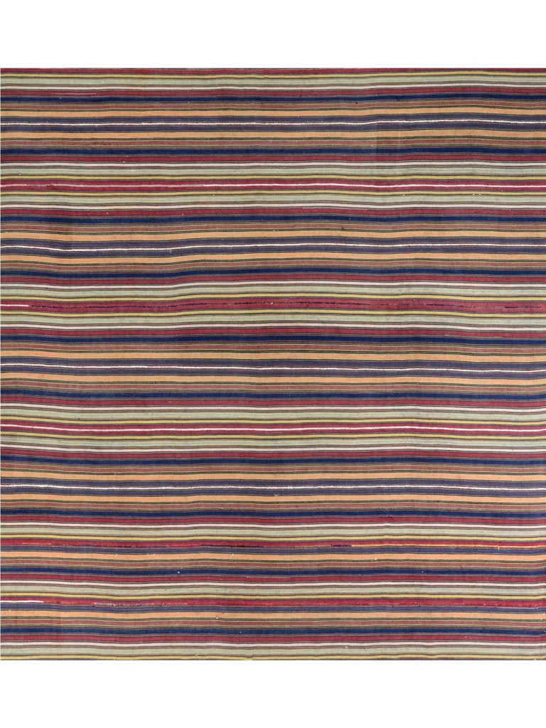 8'8" x 9'1" Old Persian Kilim Area Rug - 110669.