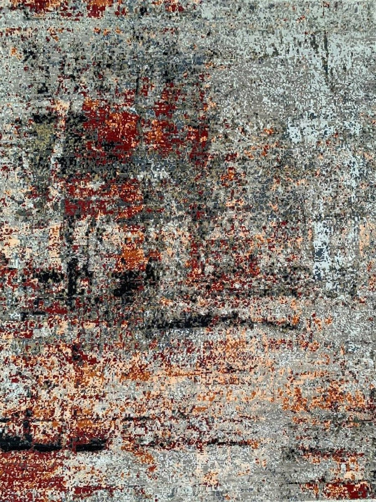 8x10 Size Rug Example 8x10 Modern Abstract Rug - Hand-Knotted Wool Rug – RenCollection