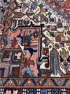 8x11 Antique Persian Heriz Area Rug -109057.