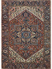 8x11 Antique Persian Heriz Area Rug -109057.